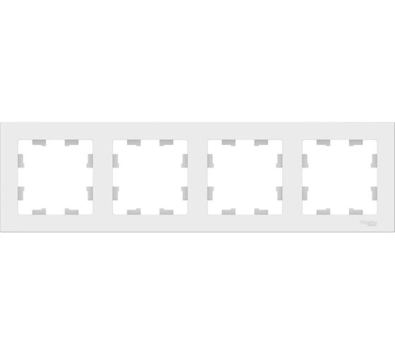 Рамка Systeme Electric Atlasdesign лотос 4-постовая, универсальная ATN001304 5 шт 4690201024323 1