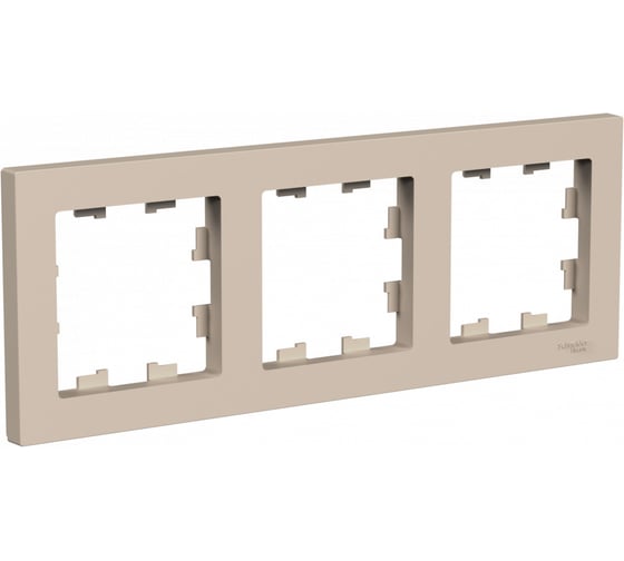Рамка Systeme Electric Atlasdesign песочный 3-ая, универсальная ATN001203 5 шт 13606485819997