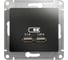 Розетка Systeme Electric (Schneider Electric) Glossa Антрацит USB 5В/2100мА, 2х5В/1050мА GSL000733 SE GSL000733 6 шт 13606481283464 1