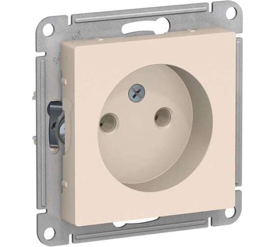 Розетка Systeme Electric (Schneider Electric) AtlasDesign Бежевый б/з, 16А ATN000241 20 шт 13606489583580 1