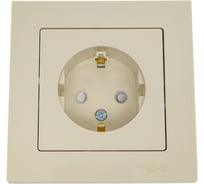 Розетка Systeme Electric (Schneider Electric) AtlasDesign Беж с/з со шторками, 16А, в сборе SE ATN000244 15 шт 13606489583603