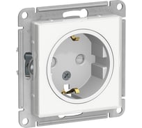 Розетка Systeme Electric (Schneider Electric) AtlasDesign Art Бел с/з со шторками, 16А, механизм SE ATN200145 10 шт 13606489583344
