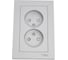 Розетка Systeme Electric (Schneider Electric) AtlasDesign Алюминий б/з двойная, со шторками,16А, в сборе SE ATN000322 6 шт 13606489583894 1