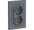 Розетка Systeme Electric (Schneider Electric) AtlasDesign Грифель с/з двойная, 16А, в сборе SE ATN000724 6 шт 13606489702370 1