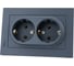 Розетка Systeme Electric (Schneider Electric) AtlasDesign Грифель с/з двойная, 16А, в сборе SE ATN000724 6 шт 13606489702370 2
