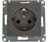 Розетка Systeme Electric (Schneider Electric) AtlasDesign Сталь с/з со шторками, 16А, механизм SE ATN000945 5 шт 13606489703094 2
