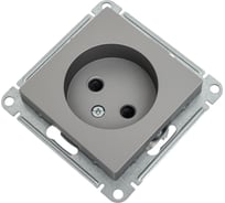 Розетка Systeme Electric (Schneider Electric) AtlasDesign Сталь б/з со шторками, 16А, механизм SE ATN000949 5 шт 13606489703117