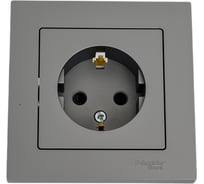 Розетка Systeme Electric (Schneider Electric) AtlasDesign Сталь с/з со шторками, 16А, в сборе SE ATN000944 5 шт 13606489703087