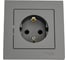 Розетка Systeme Electric (Schneider Electric) AtlasDesign Сталь с/з со шторками, 16А, в сборе SE ATN000944 5 шт 13606489703087 1