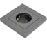 Розетка Systeme Electric (Schneider Electric) AtlasDesign Сталь с/з со шторками, 16А, в сборе SE ATN000944 5 шт 13606489703087 2