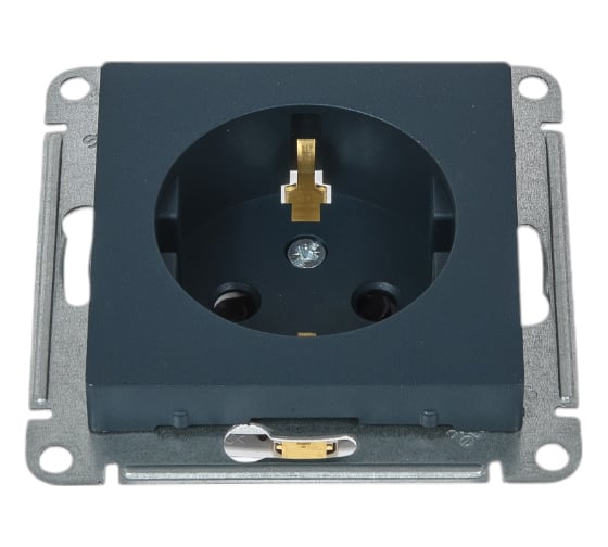 Розетка Systeme Electric (Schneider Electric) AtlasDesign Изумруд с/з со шторками, 16А, механизм SE ATN000845 5 шт 13606489702776 1