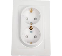 Розетка Systeme Electric (Schneider Electric) AtlasDesign Жемчуг с/з двойная, со шторками, 16А, в сборе SE ATN000426 6 шт 13606489584303