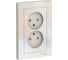 Розетка Systeme Electric (Schneider Electric) AtlasDesign Жемчуг б/з двойная, со шторками,16А, в сборе SE ATN000422 6 шт 13606489584280 1