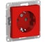 Розетка Systeme Electric (Schneider Electric) AtlasDesign Красный с/з со шторками, 16А, механизм SE ATN002045 10 шт 13606481717990 1