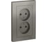 Розетка Systeme Electric (Schneider Electric) AtlasDesign Сталь б/з двойная, 16А, в сборе SE ATN000920 6 шт 13606489702998 1