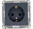 Розетка Systeme Electric (Schneider Electric) AtlasDesign Грифель с/з со шторками, 16А, механизм SE ATN000745 10 шт 13606489702455 5
