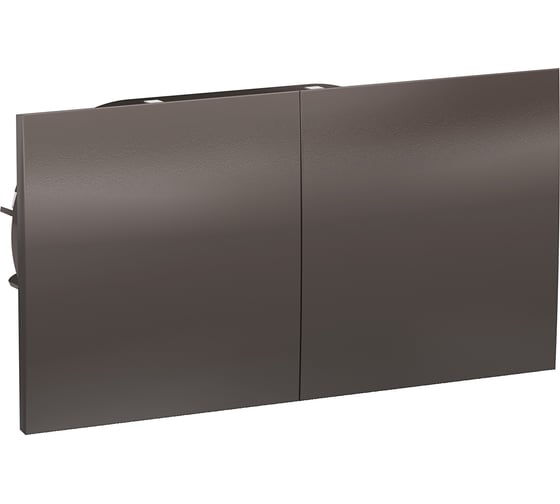 Розетка Systeme Electric (Schneider Electric) AtlasDesign Мокко с/з двойная, со шторками, с крышкой, 16А SE ATN000628 6 шт 13606489710719 1