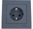Розетка Systeme Electric (Schneider Electric) AtlasDesign Грифель с/з со шторками, 16А, в сборе SE ATN000744 10 шт 13606489702448 1