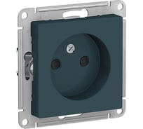 Розетка Systeme Electric (Schneider Electric) Atlasdesign без заземления со шторками, 16а, механизм, изумруд ATN000849 5 шт 13606489702790
