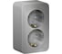 Розетка Systeme Electric (Schneider Electric) Blanca наруж Алюминий 2-ая с/з со шторками 16А, 250В SE BLNRA011213 8 шт 13606481196931 1