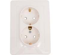 Розетка Systeme Electric (Schneider Electric) Blanca внутр Молочная 2-ая с/з со шторками, 16А, 250В SE BLNRS001122 6 шт 13606481194920