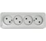 Розетка Systeme Electric (Schneider Electric) Blanca наруж Алюминий 4-ая б/з без шторок 16А, 250В SE BLNRA000413 5 шт 13606481196986 2