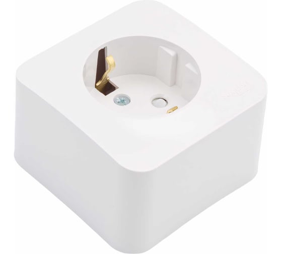 Розетка Systeme Electric (Schneider Electric) Blanca наруж Бел с/з со шторками 16А, 250В SE BLNRA011111 12 шт 13606481196078 1