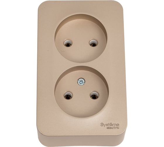 Розетка Systeme Electric (Schneider Electric) Blanca наруж Титан 2-ая б/з без шторок 16А, 250В SE BLNRA000214 10 шт 13606481332766 1