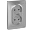 Розетка Systeme Electric (Schneider Electric) Blanca внутр Алюминий 2-ая б/з без шторок, 16А, 250В SE BLNRS000023 6 шт 13606481195149 1