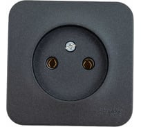 Розетка Systeme Electric (Schneider Electric) Blanca наруж Антрацит б/з без шторок 16А, 250В SE BLNRA000116 18 шт 13606481197129