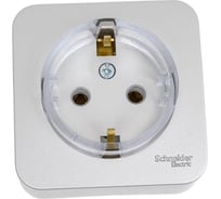 Розетка Systeme Electric (Schneider Electric) Blanca наруж Алюминий с/з без шторок, тонкая 16А SE BLNRA110113 12 шт 13606481198195