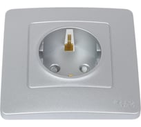 Розетка Systeme Electric (Schneider Electric) Blanca внутр Алюминий с/з со шторками, 16А, 250В SE BLNRS001113 10 шт 13606481195132