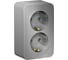 Розетка Systeme Electric (Schneider Electric) Blanca наруж Алюминий 2-ая с/з без шторок, 16А, 250В SE BLNRA010203 8 шт 13606481197860 1