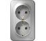 Розетка Systeme Electric (Schneider Electric) Blanca наруж Алюминий 2-ая с/з без шторок, 16А, 250В SE BLNRA010203 8 шт 13606481197860 2