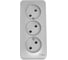 Розетка Systeme Electric (Schneider Electric) Blanca наруж Алюминий 3-ая б/з без шторок 16А, 250В SE BLNRA000313 6 шт 13606481196948 1