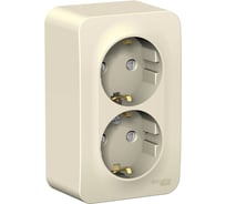 Розетка Systeme Electric (Schneider Electric) Blanca наруж Молочная 2-ая с/з со шторками 16А, 250В SE BLNRA011212 8 шт 13606481196412