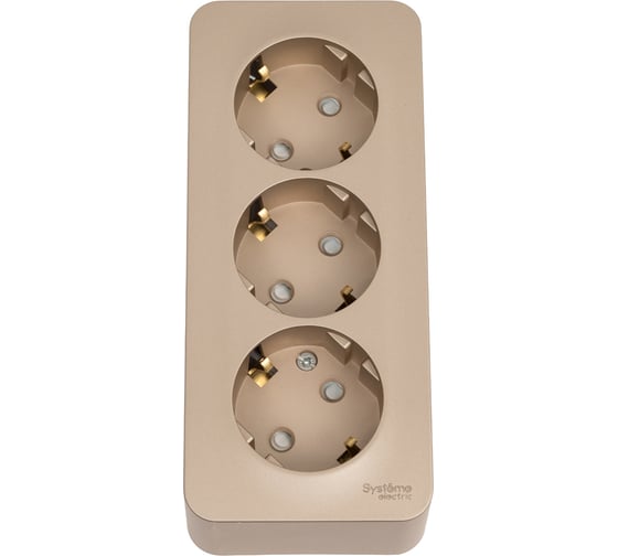 Розетка Systeme Electric (Schneider Electric) Blanca наруж Титан 3-ая с/з со шторками 16А, 250В SE BLNRA011314 5 шт 13606481332865 1