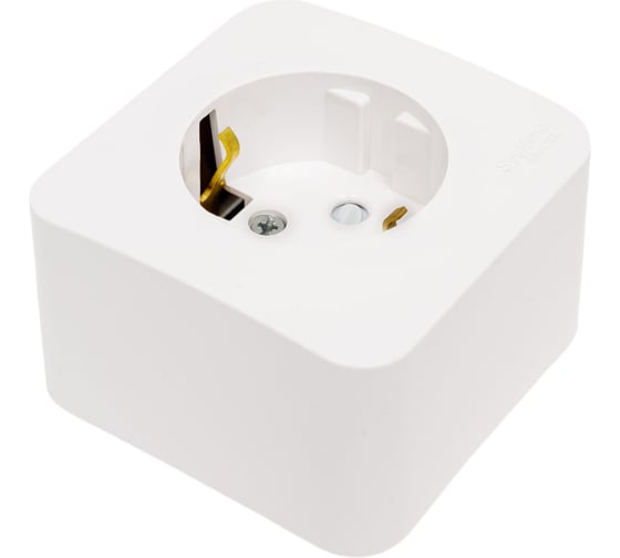 Розетка Systeme Electric (Schneider Electric) Blanca наруж Бел с/з со шторками 16А, 250В SE BLNRA011121 12 шт 13606481198089 1