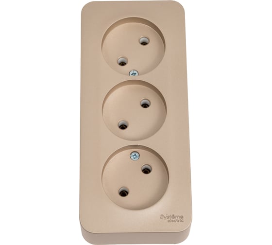 Розетка Systeme Electric (Schneider Electric) Blanca наруж Титан 3-ая б/з без шторок 16А, 250В SE BLNRA000314 6 шт 13606481332834 1