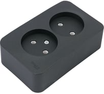 Розетка Systeme Electric (Schneider Electric) Blanca наруж Антрацит 2-ая б/з без шторок 16А, 250В SE BLNRA000216 10 шт 13606481197167