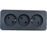 Розетка Systeme Electric (Schneider Electric) Blanca наруж Антрацит 3-ая б/з без шторок 16А, 250В SE BLNRA000316 6 шт 13606481197204 2