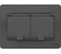 Розетка Systeme Electric (Schneider Electric) Blanca внутр Антрацит 2-ая с/з IP44 со шторками, 16А, 250В SE BLNRS441126 5 шт 13606481280173 3