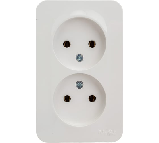 Розетка Systeme Electric (Schneider Electric) Blanca наруж Бел 2-ая б/з без шторок, 16А, 250В SE BLNRA000221 10 шт 13606481198119 1
