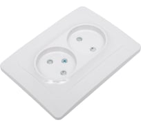 Розетка Systeme Electric (Schneider Electric) Blanca внутр Бел 2-ая б/з со шторками, 16А, 250В SE BLNRS000121 6 шт 13606481194470