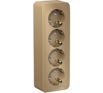 Розетка Systeme Electric (Schneider Electric) BLANCA О/У 4-я с заземл. со шторк. ТИТАН BLNRA011414 4 шт 13606481332889