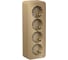 Розетка Systeme Electric (Schneider Electric) BLANCA О/У 4-я с заземл. со шторк. ТИТАН BLNRA011414 4 шт 13606481332889 1