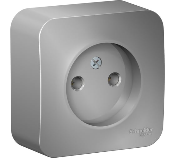 Розетка Systeme Electric (Schneider Electric) Blanca о/у без заземления без шторок, 16а, 250в, алюминий BLNRA000103 18 шт 13606481197808 1