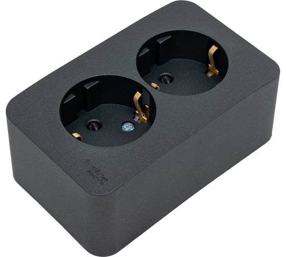 Розетка Systeme Electric (Schneider Electric) Blanca О/У без пласт. Антрацит 2-ая с/з со шт.., 16А BLNRA011206 8 шт 13606481197990 1