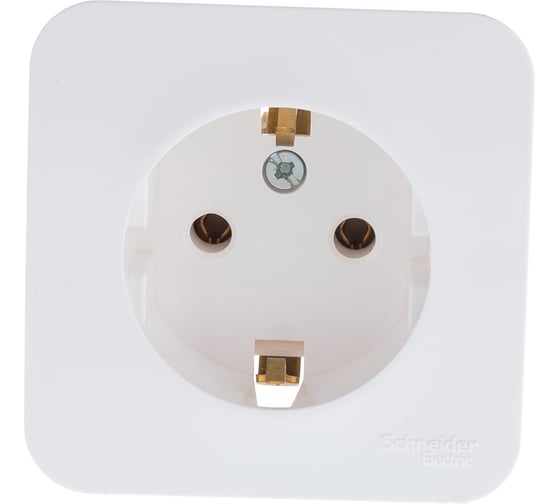 Розетка Systeme Electric (Schneider Electric) BLANCA О/У с заземлением без шторок, МОЛОЧНЫЙ BLNRA010102 12 шт 13606481197587 1