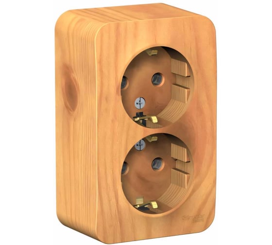 Розетка Systeme Electric (Schneider Electric) BLANCA О/У двойная с заземл. без штор. ЯСЕНЬ BLNRA010215 8 шт 13606481196665 1